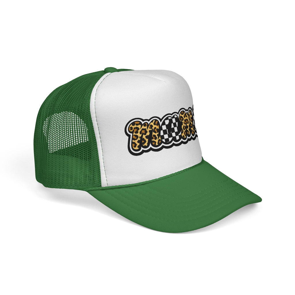 Trucker Cap — 'MAMMA' Leopard & Checker Patch Hat