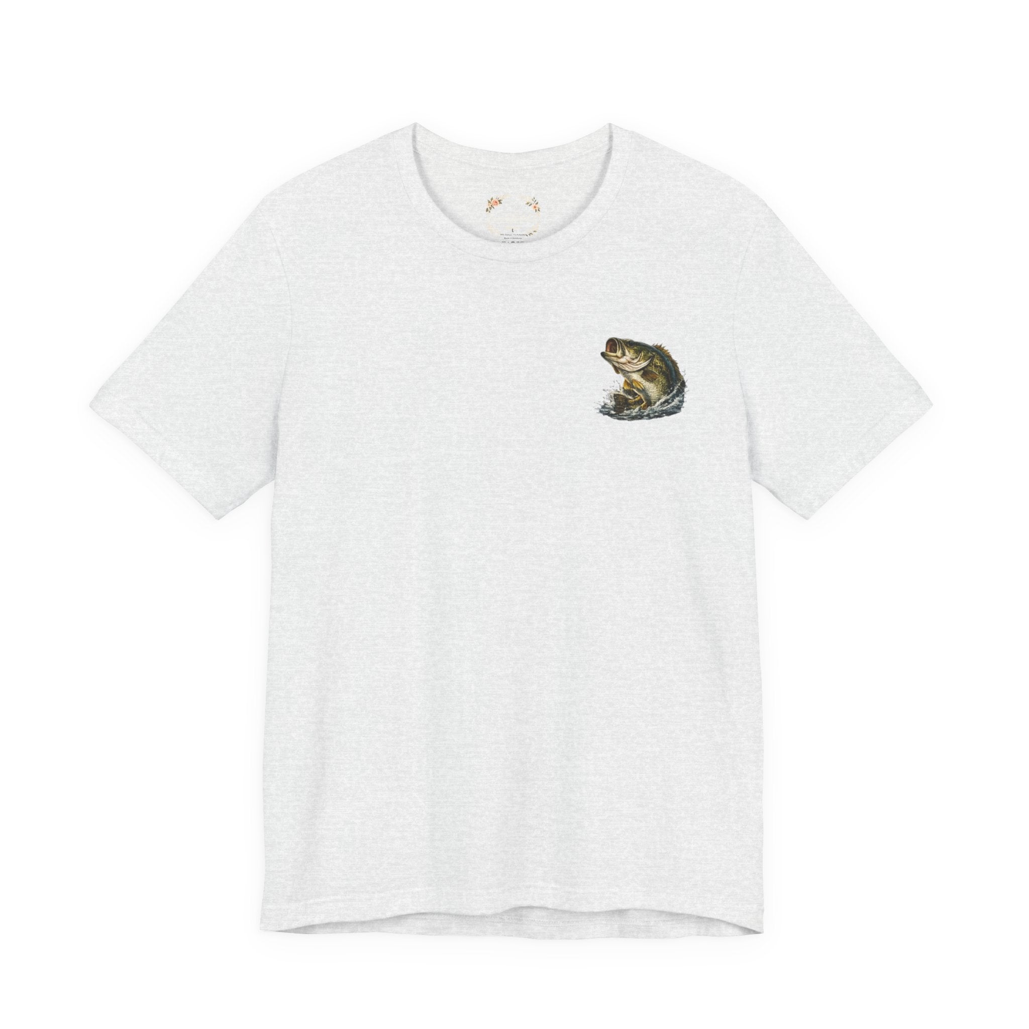 Fishing T-Shirt — "Wishin I Was Fishin" Vintage Bass Graphic