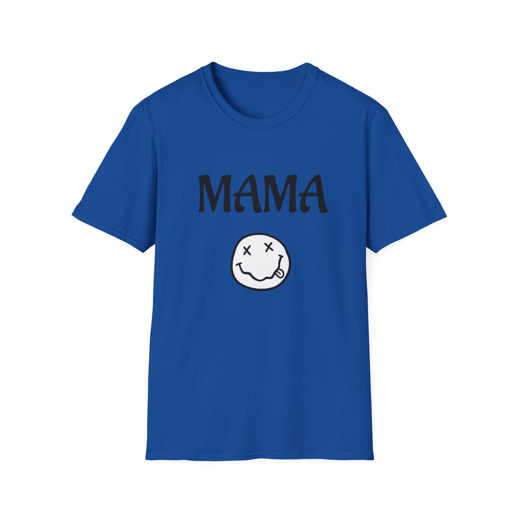 Mama Smiley Tee — Casual Graphic Mom T‑Shirt