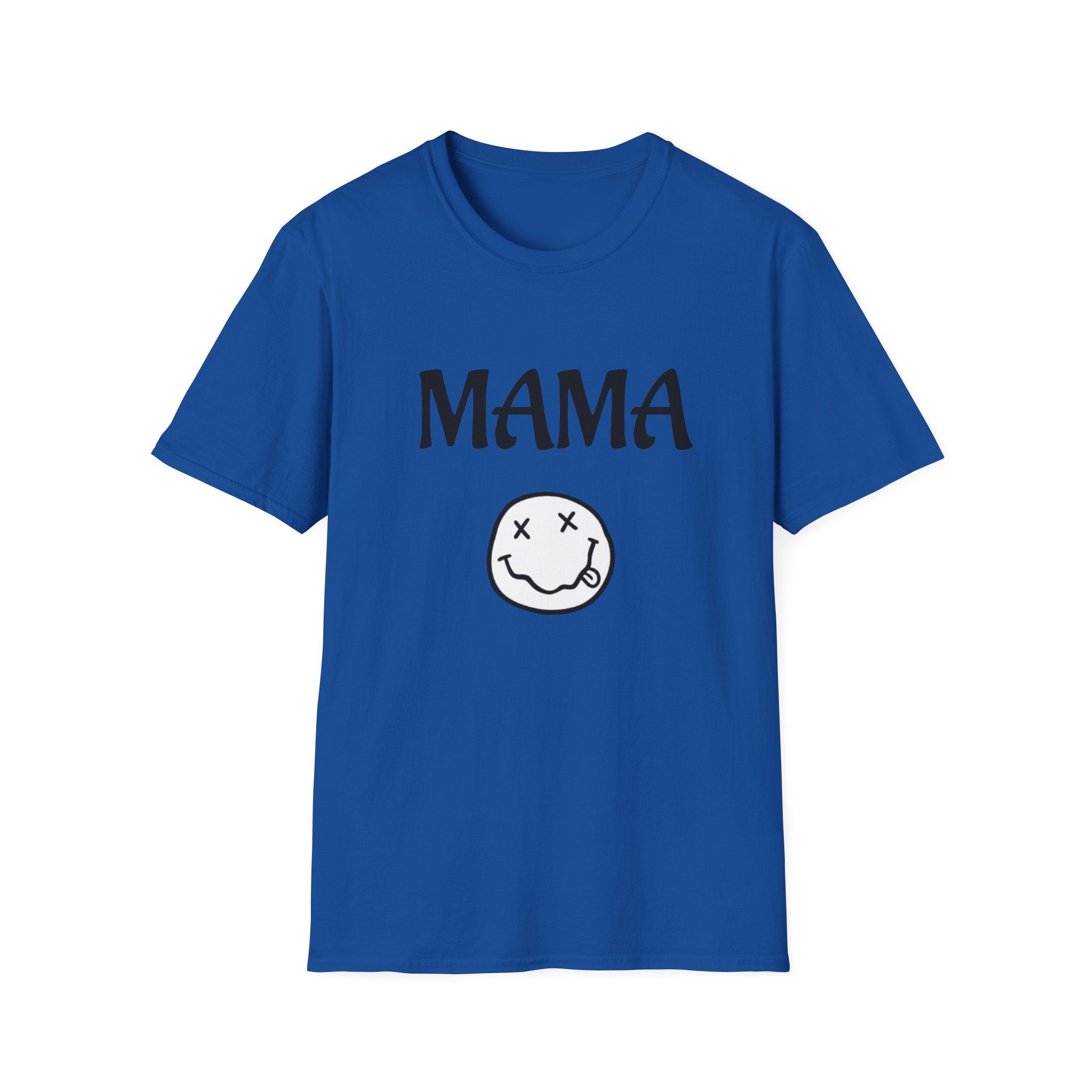 Mama Smiley Tee — Casual Graphic Mom T‑Shirt