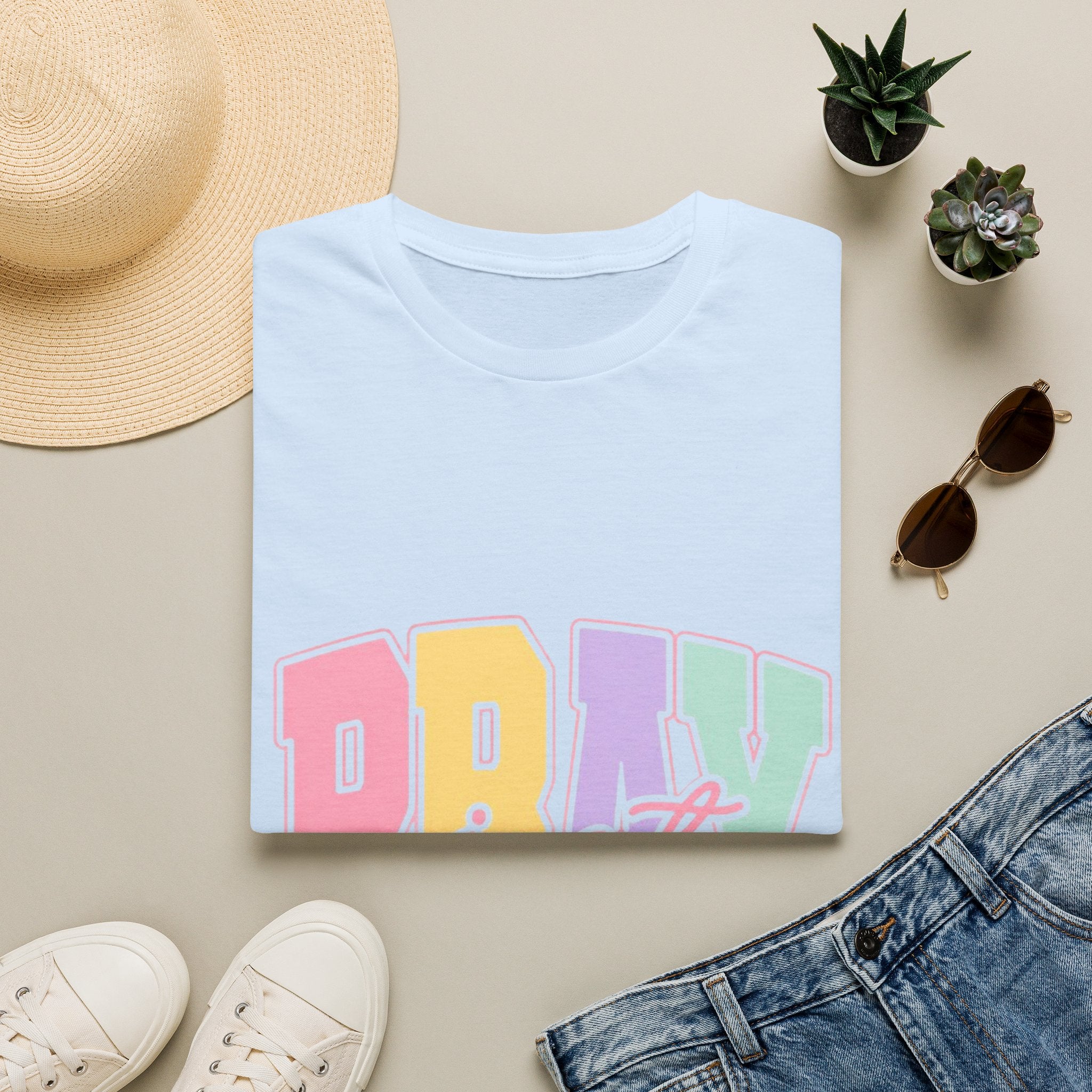 Just Pray Pastel Graphic T-Shirt