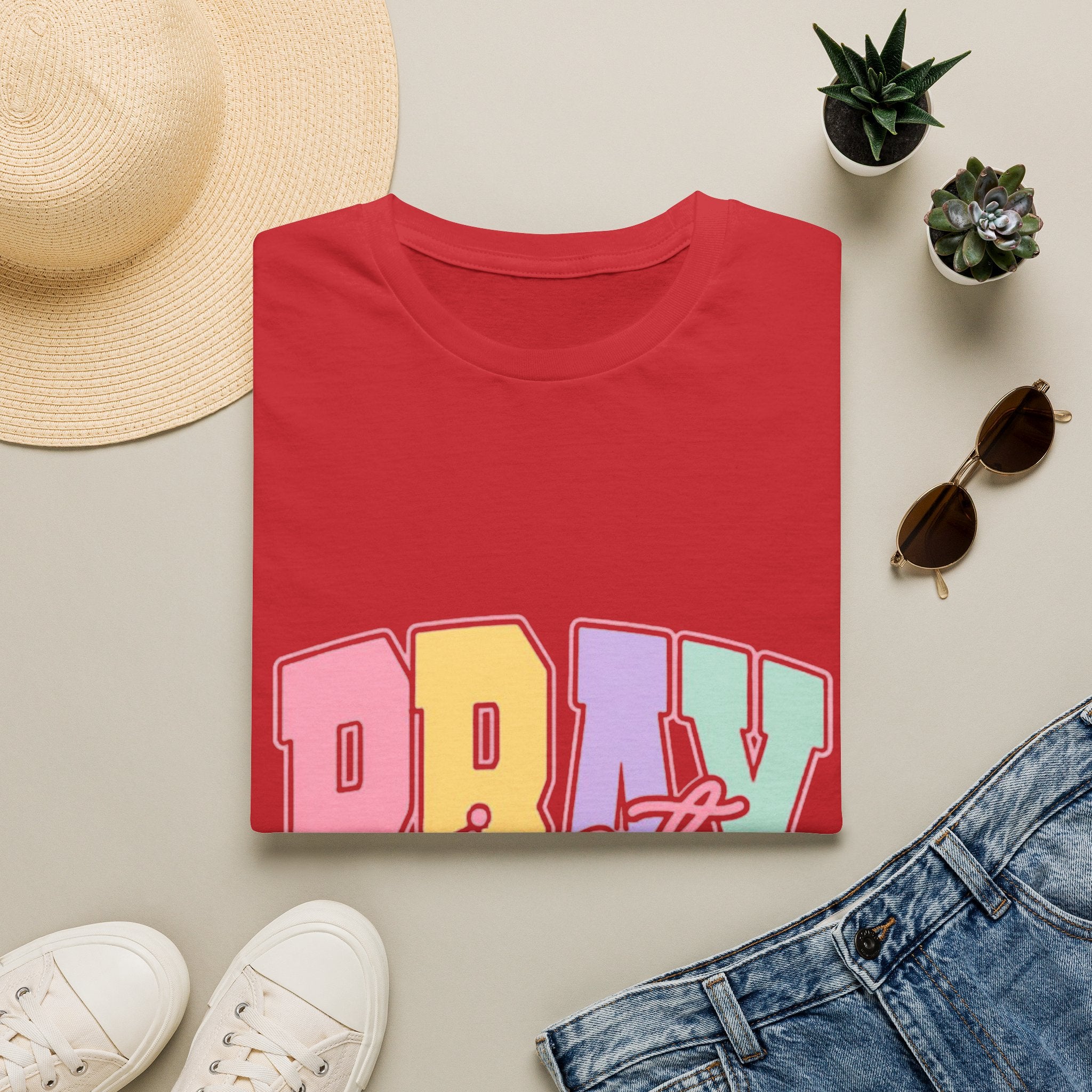 Just Pray Pastel Graphic T-Shirt