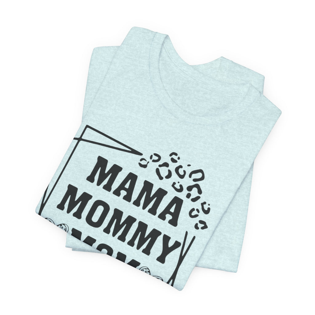 Mama Mommy Mom Bruh T‑Shirt — Funny Leopard Accent Mom Tee for Mothers