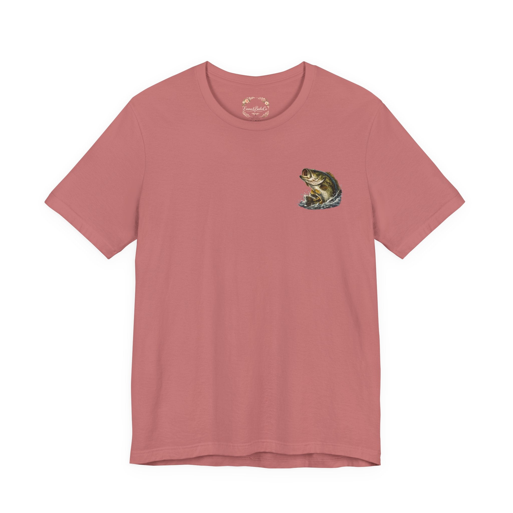 Fishing T-Shirt — "Wishin I Was Fishin" Vintage Bass Graphic