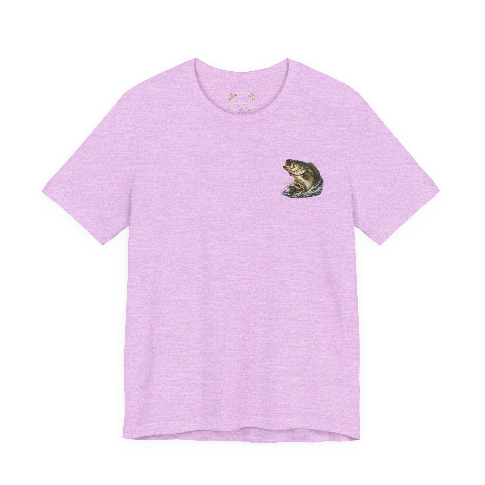 Fishing T-Shirt — "Wishin I Was Fishin" Vintage Bass Graphic