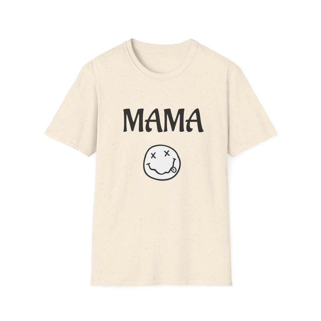 Mama Smiley Tee — Casual Graphic Mom T‑Shirt