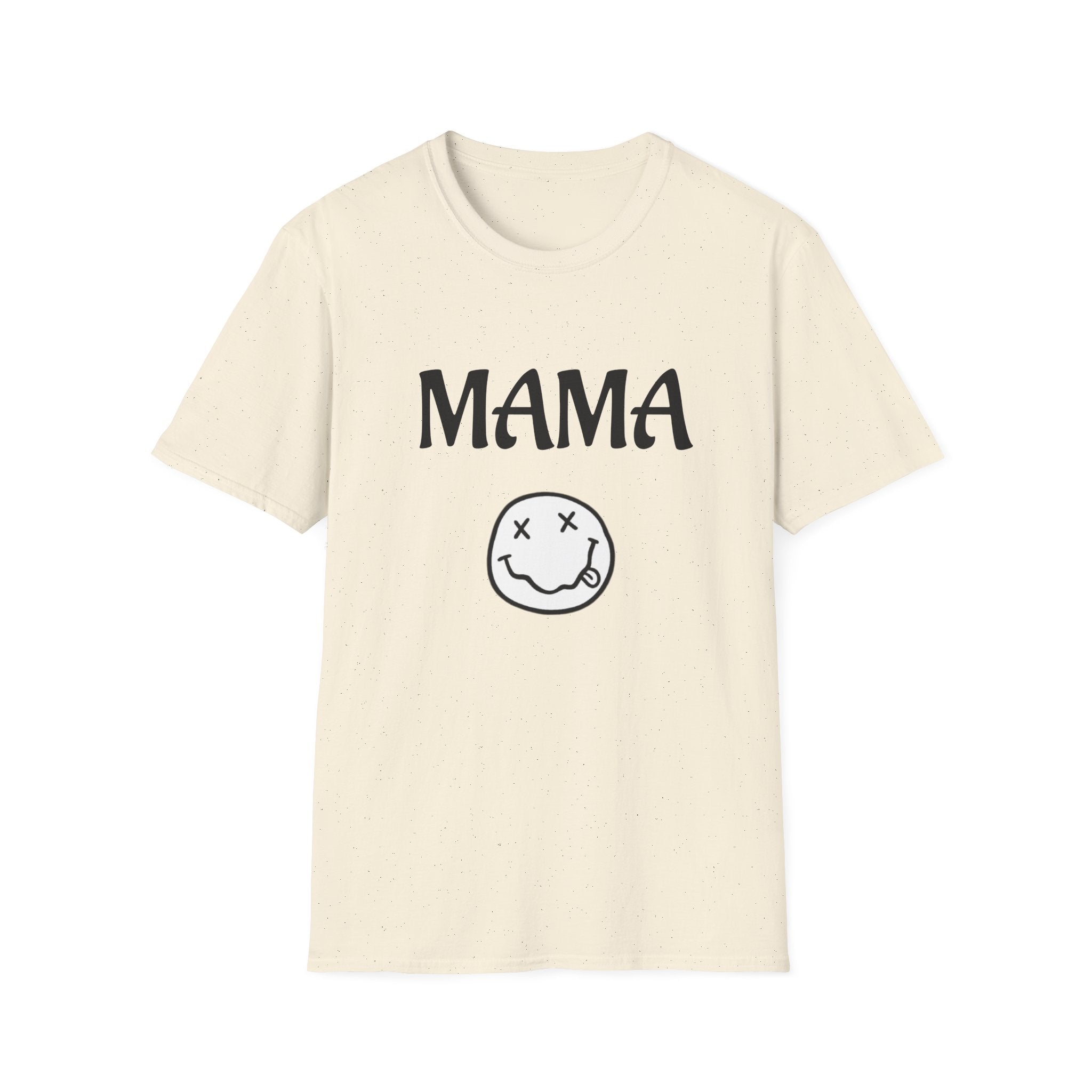 Mama Smiley Tee — Casual Graphic Mom T‑Shirt