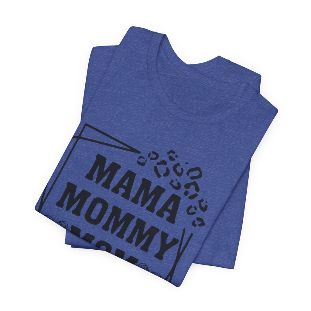 Mama Mommy Mom Bruh T‑Shirt — Funny Leopard Accent Mom Tee for Mothers