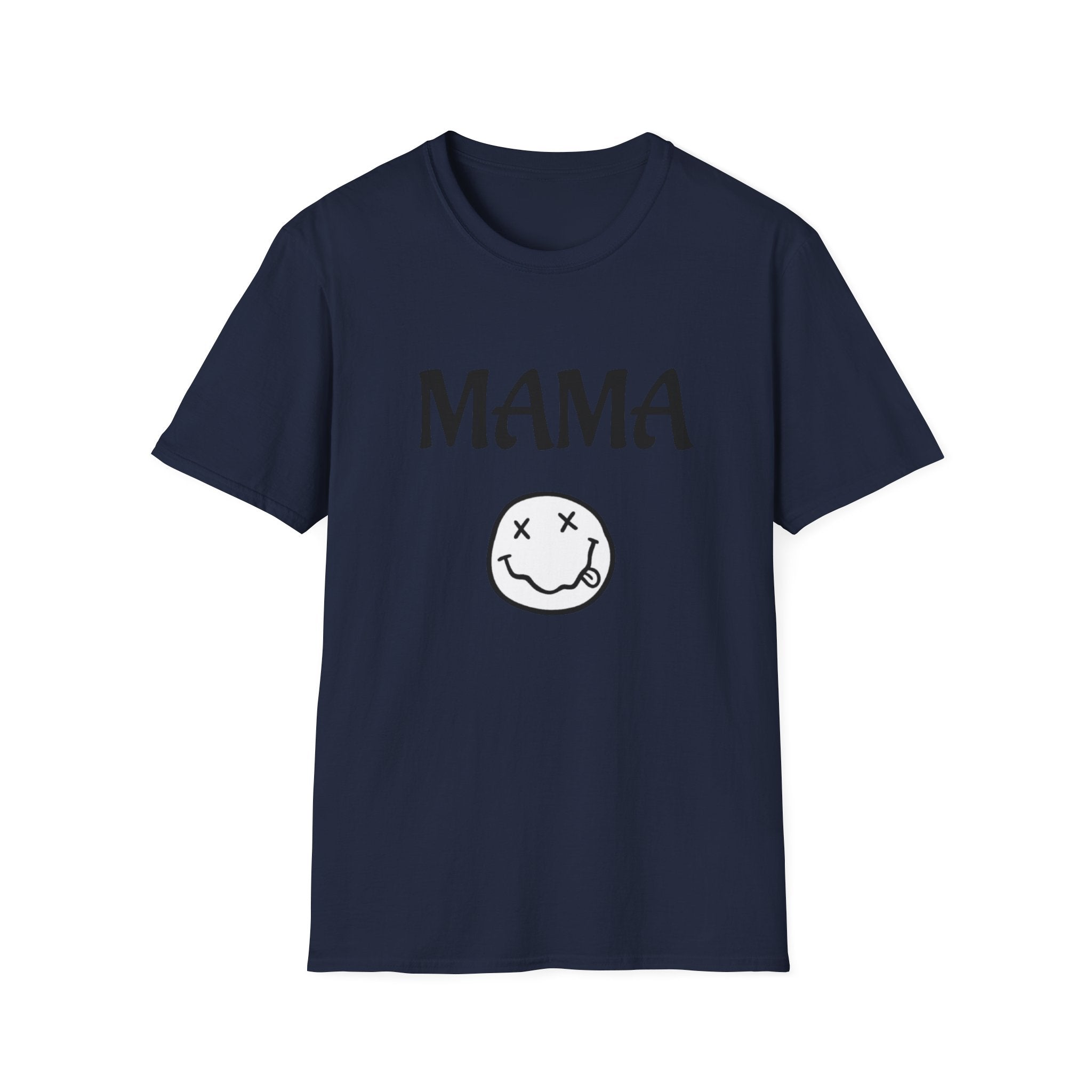 Mama Smiley Tee — Casual Graphic Mom T‑Shirt