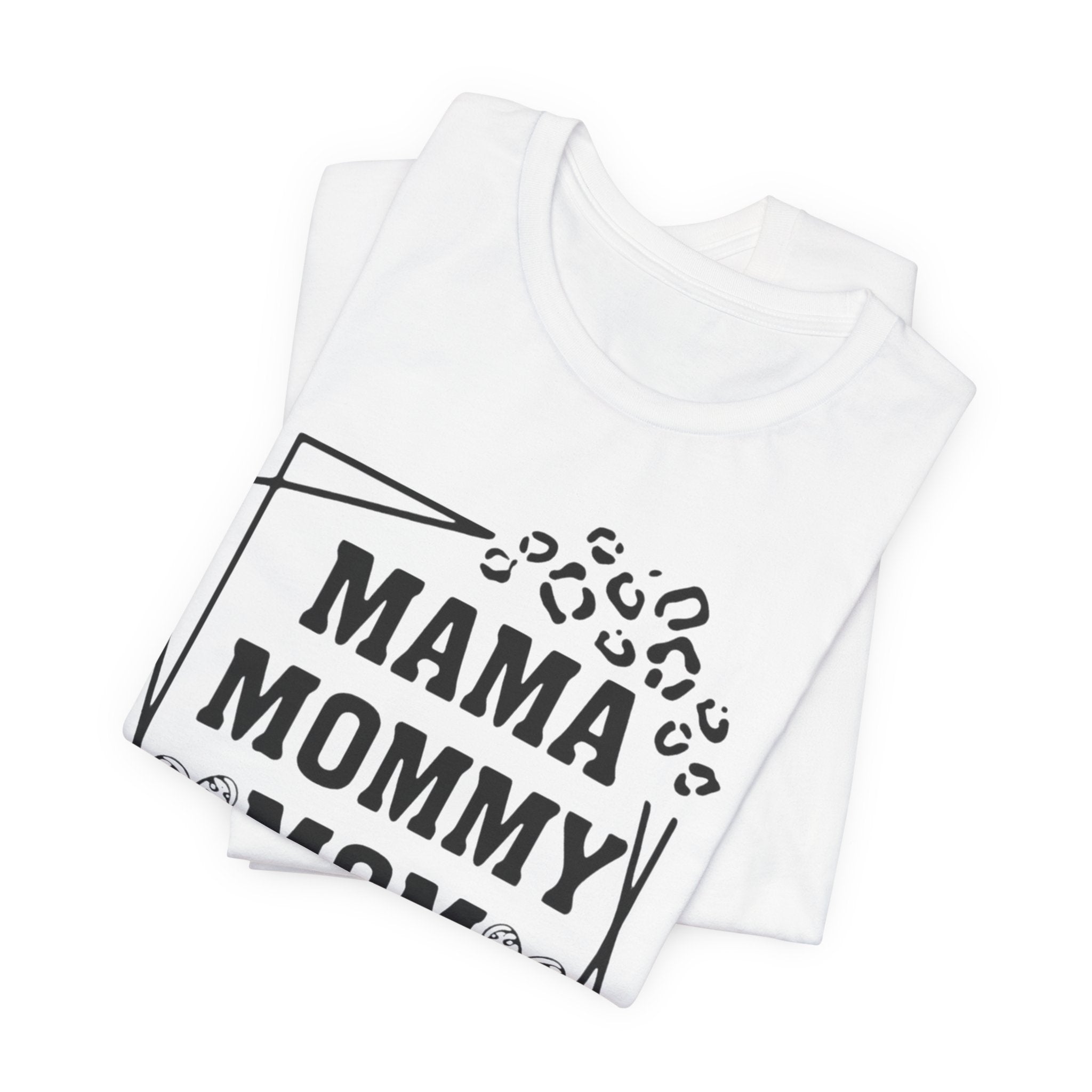 Mama Mommy Mom Bruh T‑Shirt — Funny Leopard Accent Mom Tee for Mothers