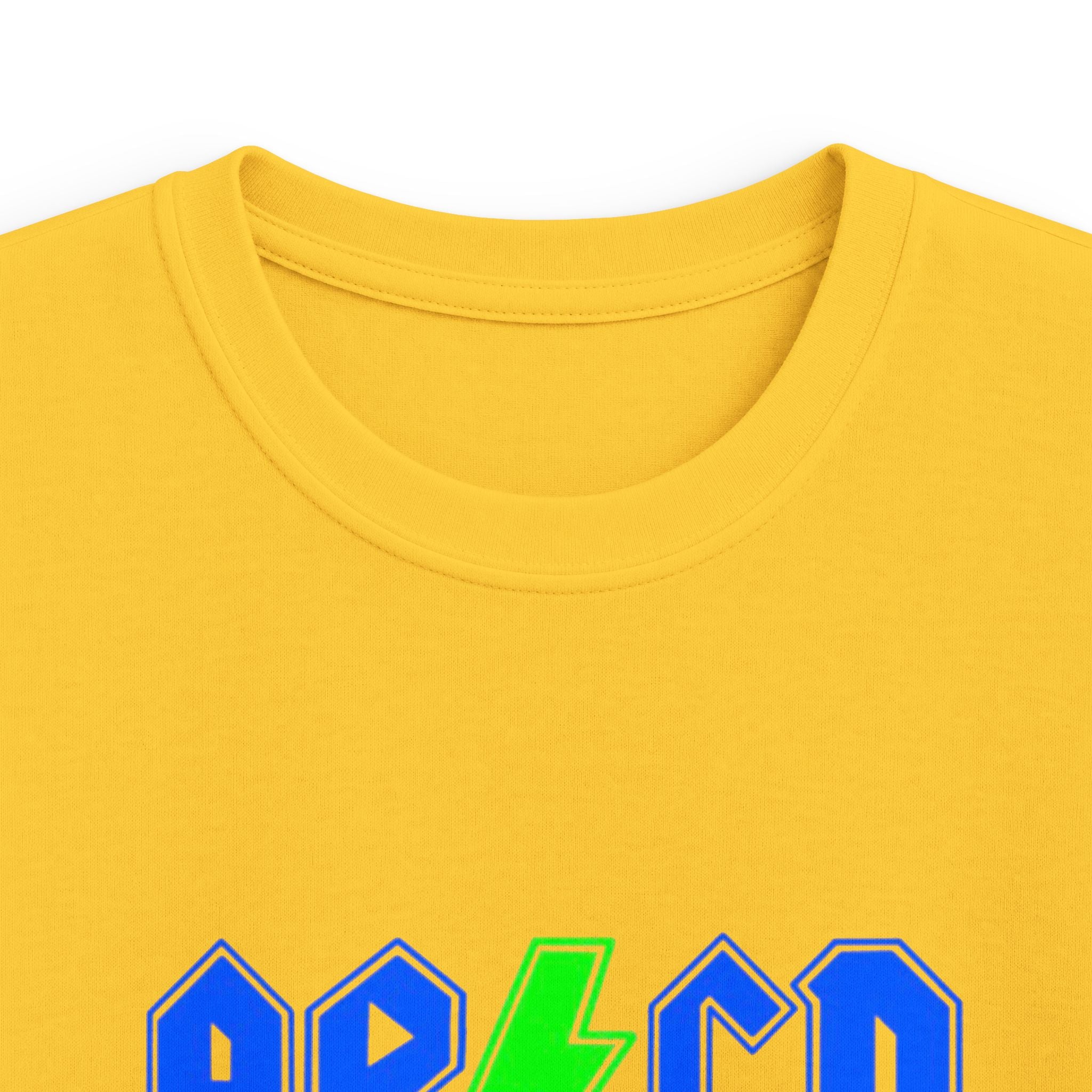 Kids "AB/CD Back in School" Graphic Tee — Cool Lightning Bolt School Shirt