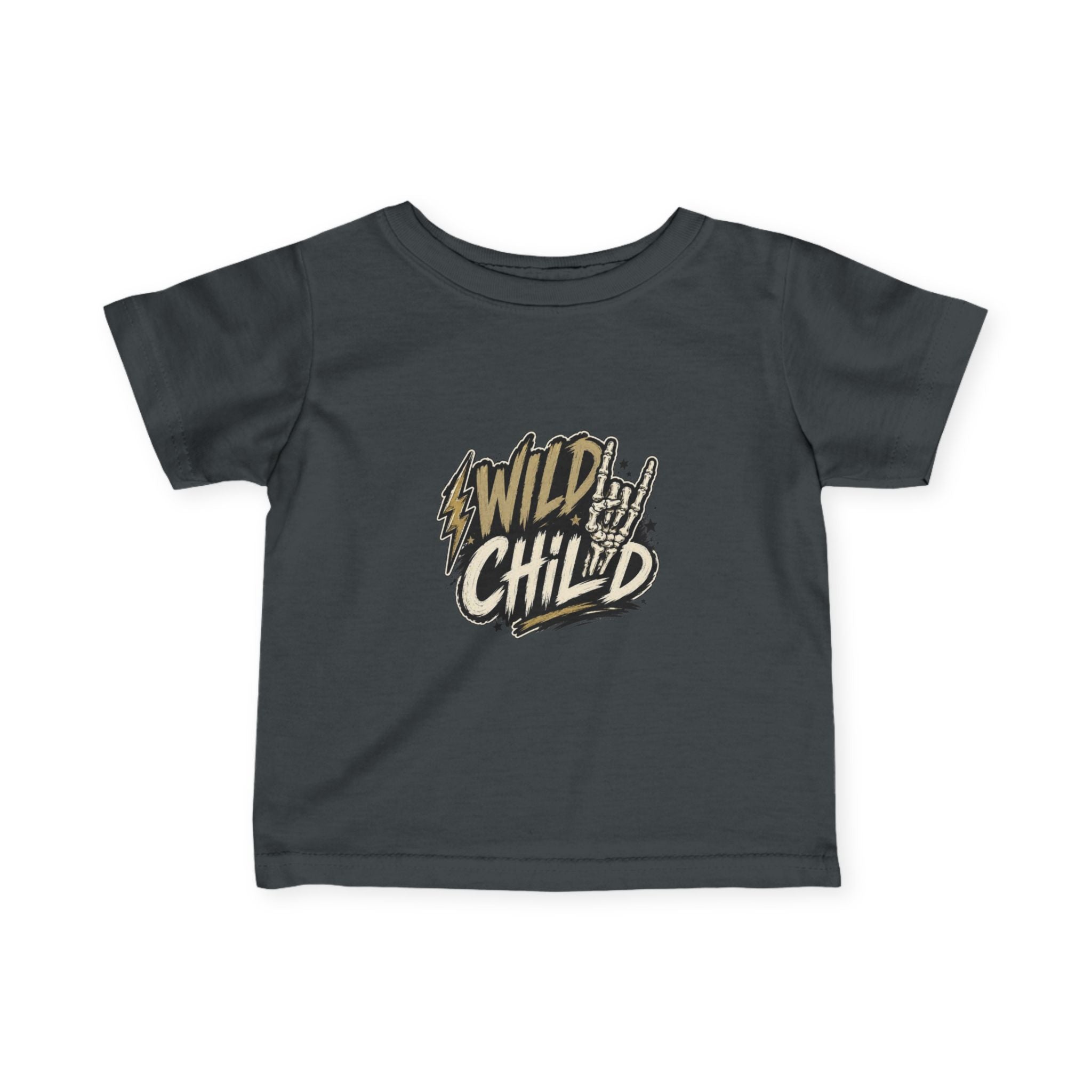 Infant Tee — “Wild Child” Rocker Graphic Baby Shirt