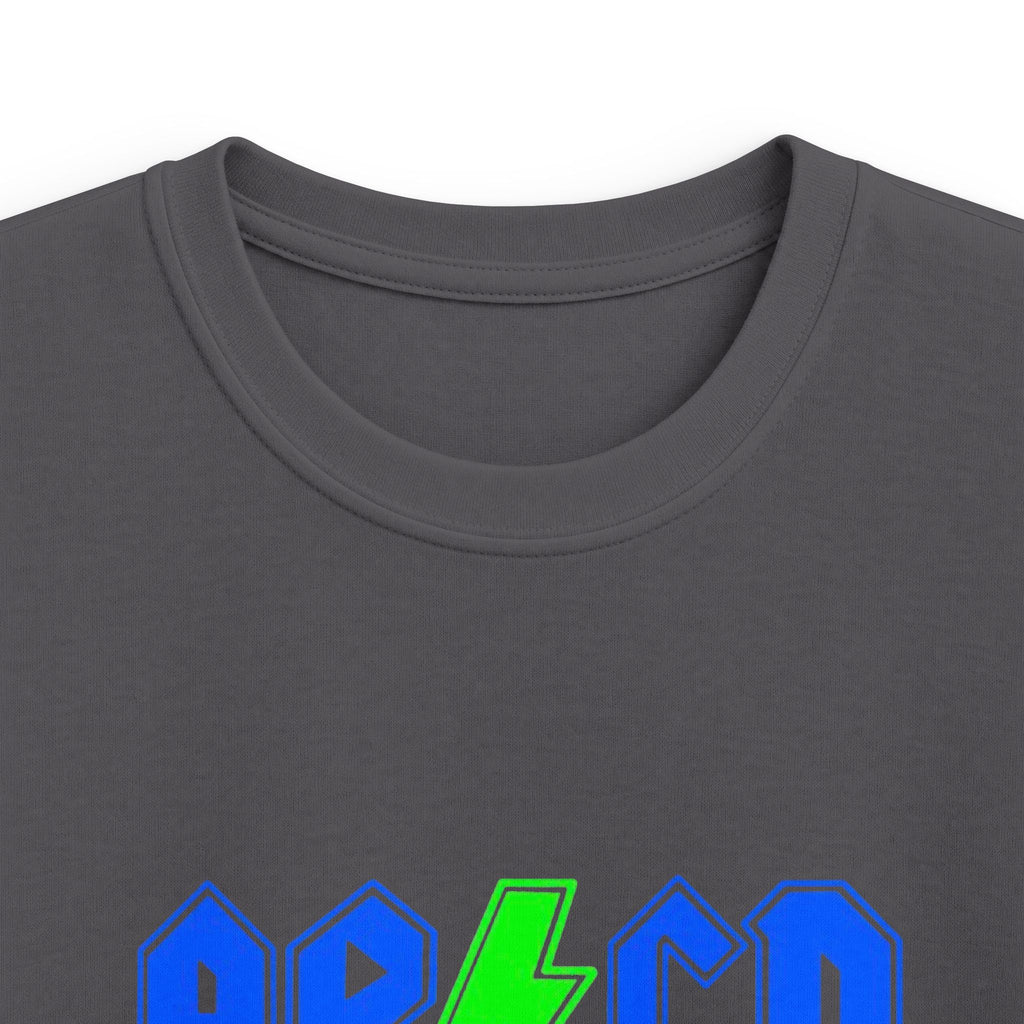 Kids "AB/CD Back in School" Graphic Tee — Cool Lightning Bolt School Shirt