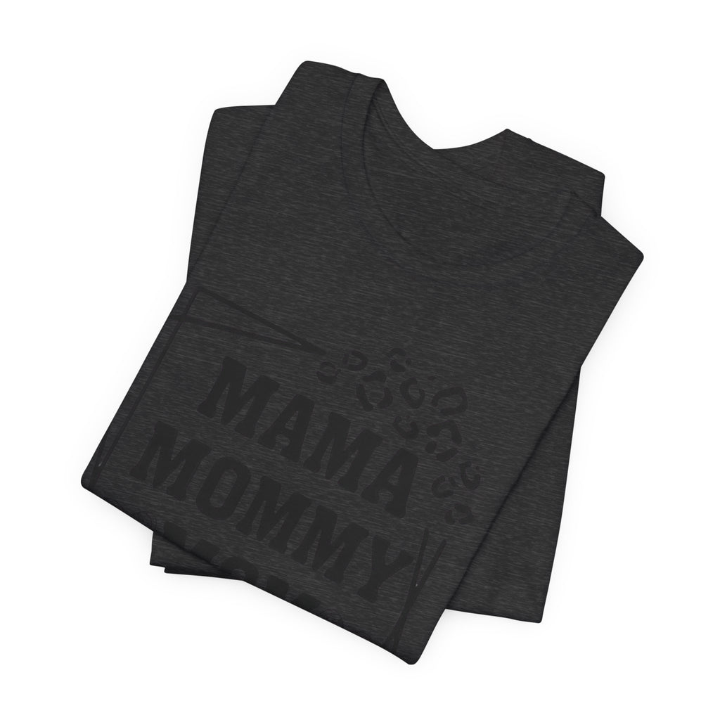 Mama Mommy Mom Bruh T‑Shirt — Funny Leopard Accent Mom Tee for Mothers