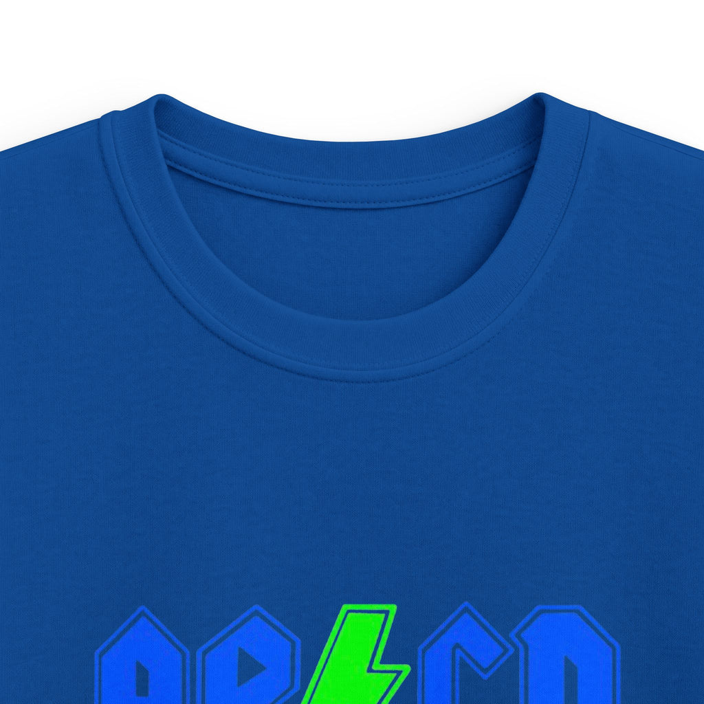 Kids "AB/CD Back in School" Graphic Tee — Cool Lightning Bolt School Shirt