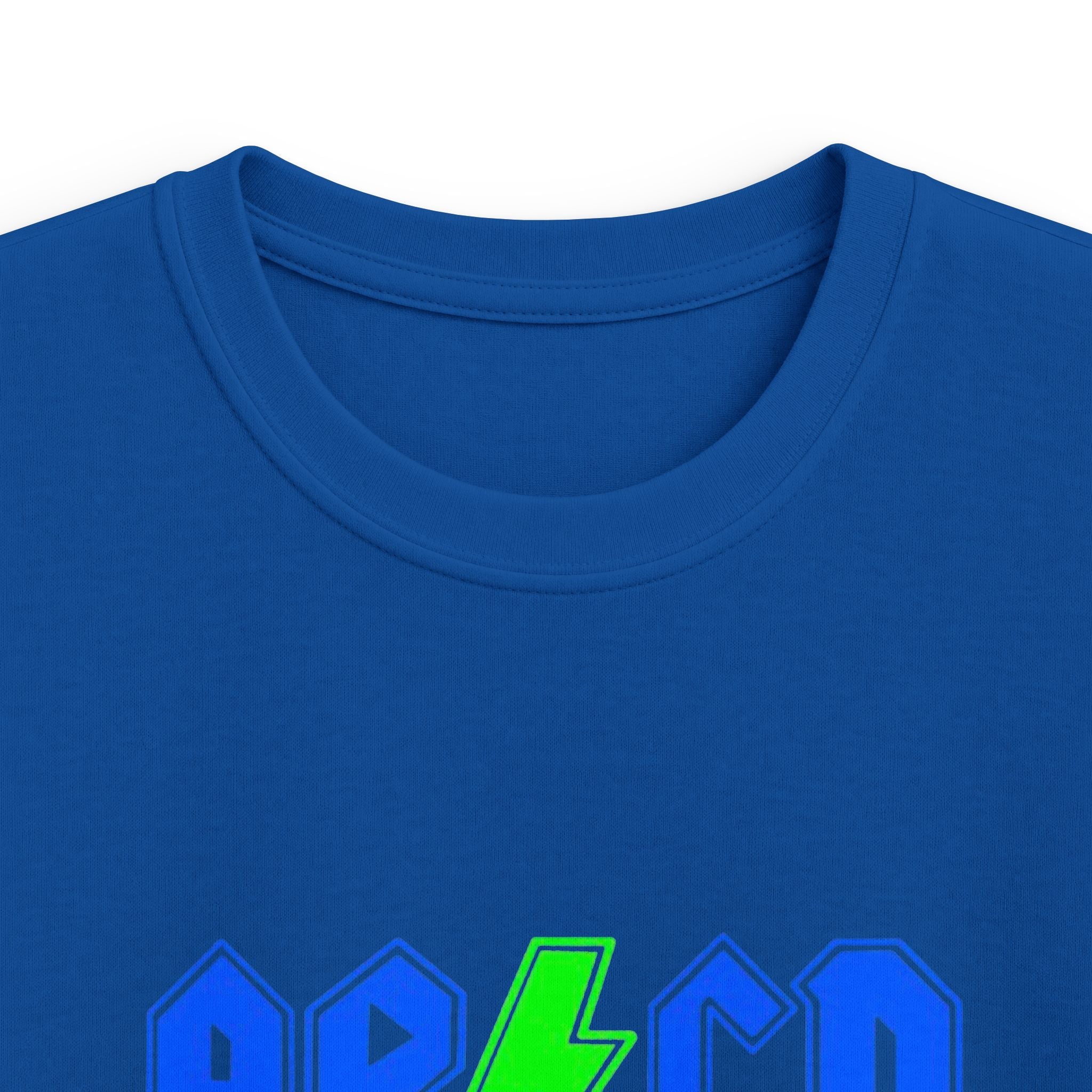 Kids "AB/CD Back in School" Graphic Tee — Cool Lightning Bolt School Shirt