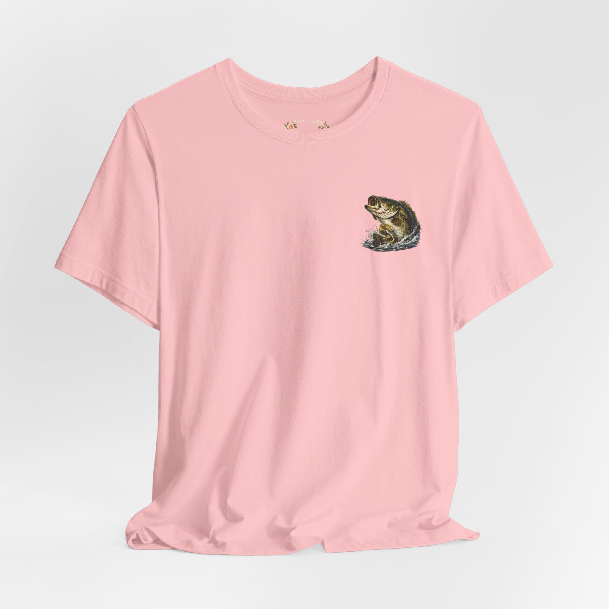 Fishing T-Shirt — "Wishin I Was Fishin" Vintage Bass Graphic