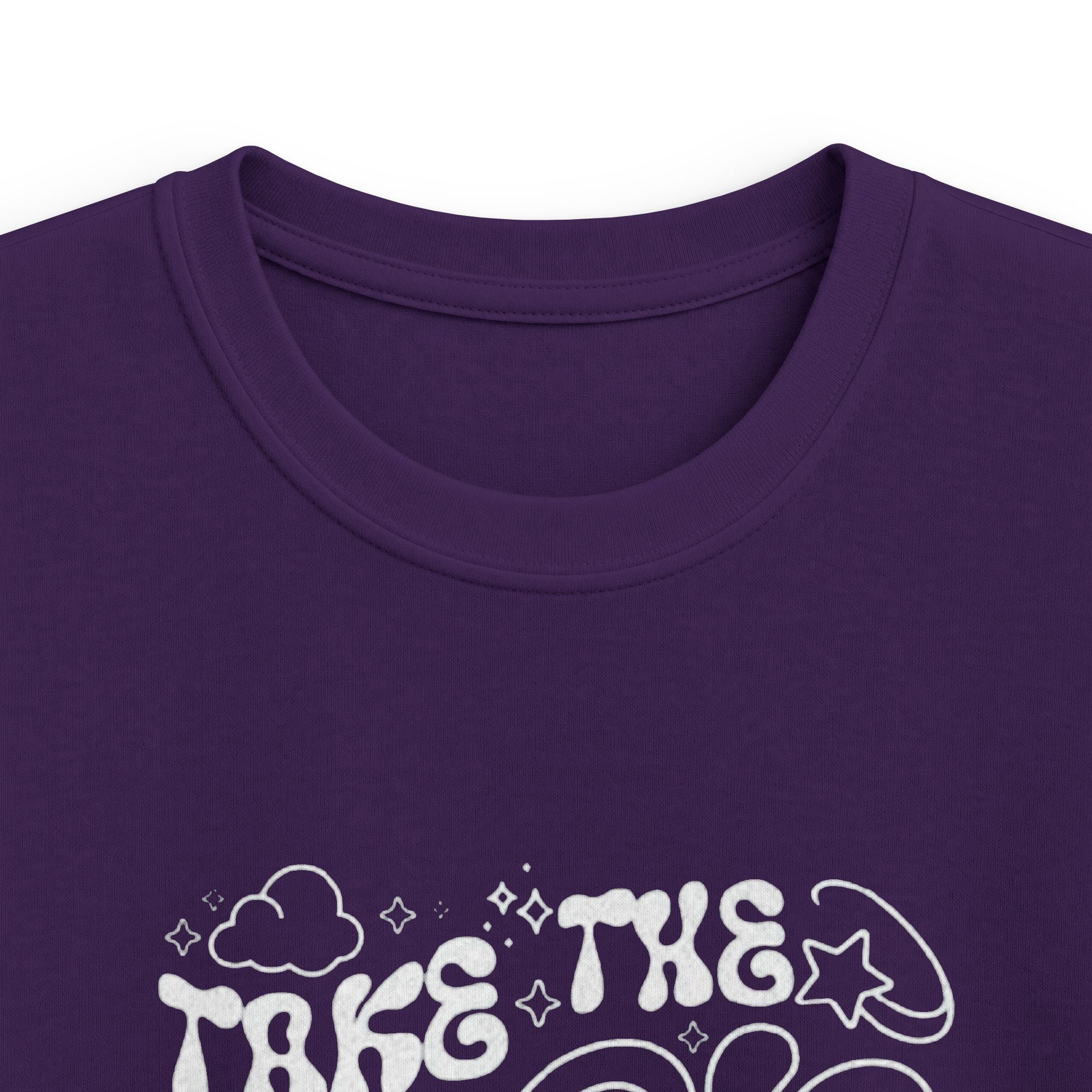Kids Tee — "Take the Risk or Love the Chance" Retro Script