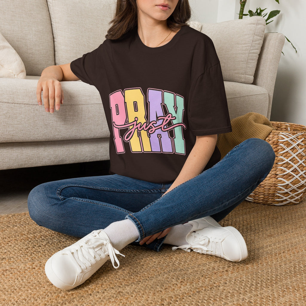 Just Pray Pastel Graphic T-Shirt