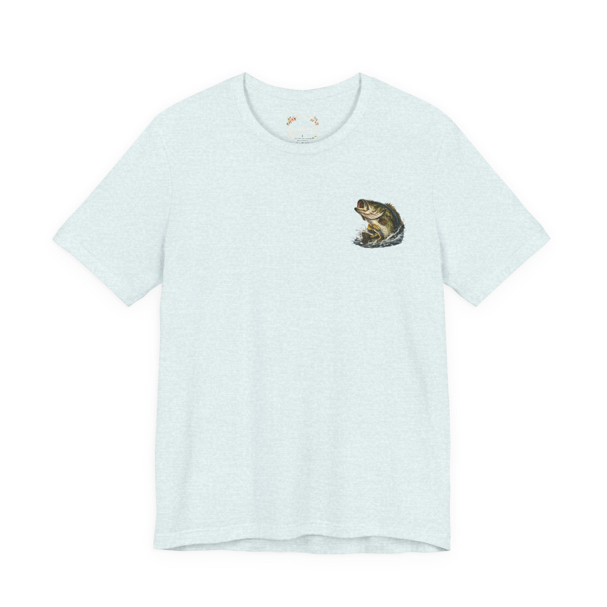 Fishing T-Shirt — "Wishin I Was Fishin" Vintage Bass Graphic