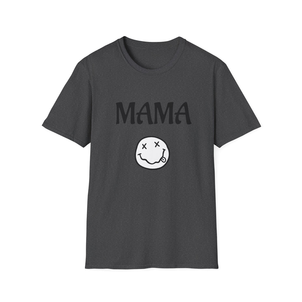 Mama Smiley Tee — Casual Graphic Mom T‑Shirt