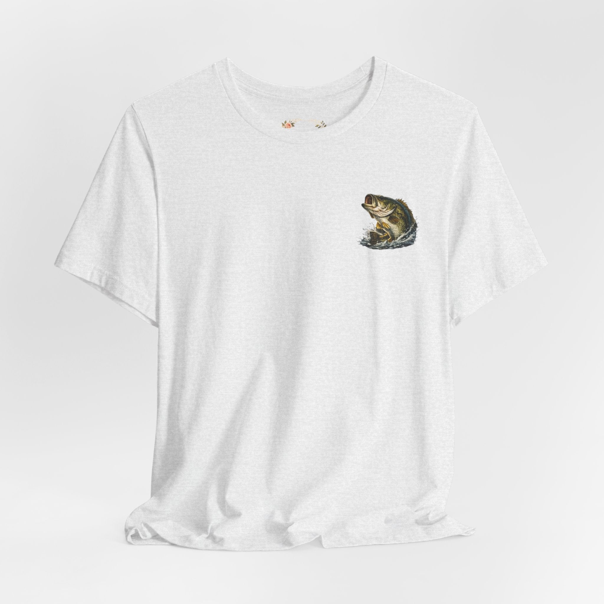 Fishing T-Shirt — "Wishin I Was Fishin" Vintage Bass Graphic