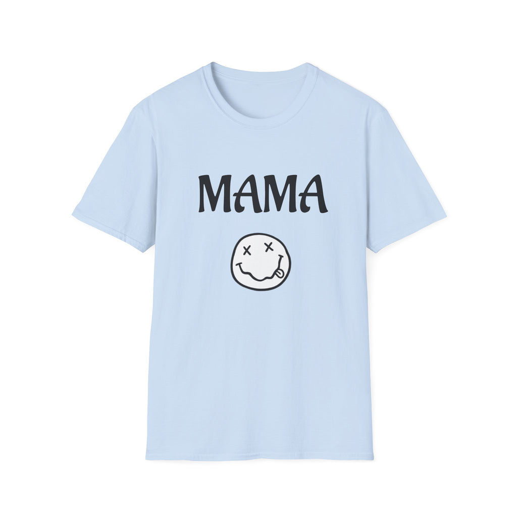 Mama Smiley Tee — Casual Graphic Mom T‑Shirt
