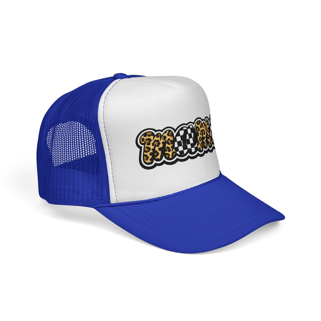 Trucker Cap — 'MAMMA' Leopard & Checker Patch Hat