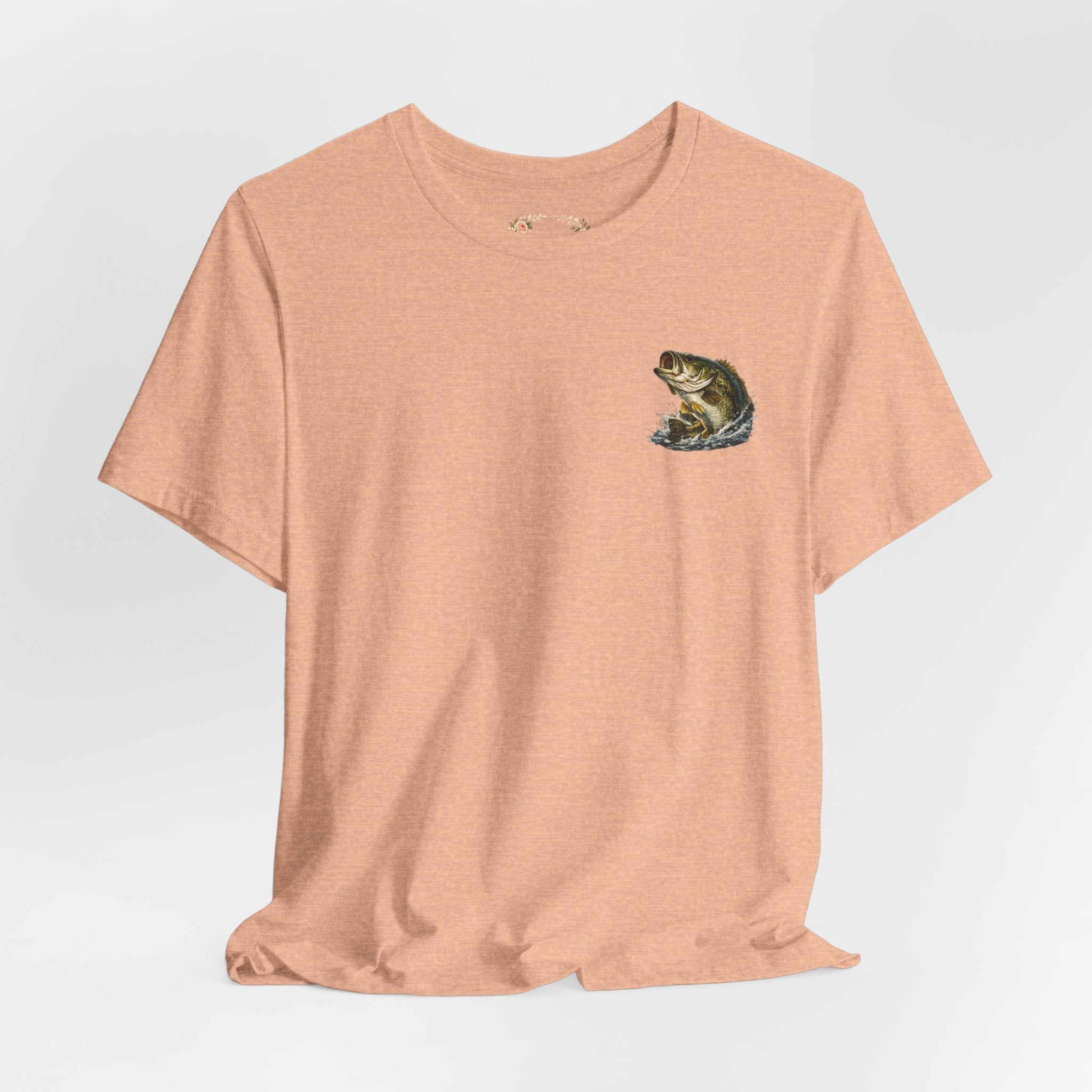 Fishing T-Shirt — "Wishin I Was Fishin" Vintage Bass Graphic