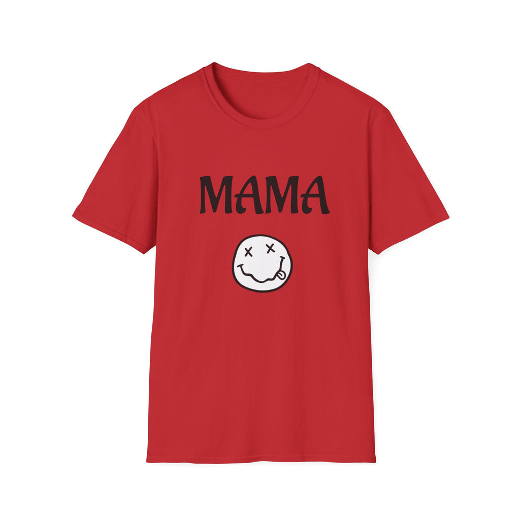 Mama Smiley Tee — Casual Graphic Mom T‑Shirt