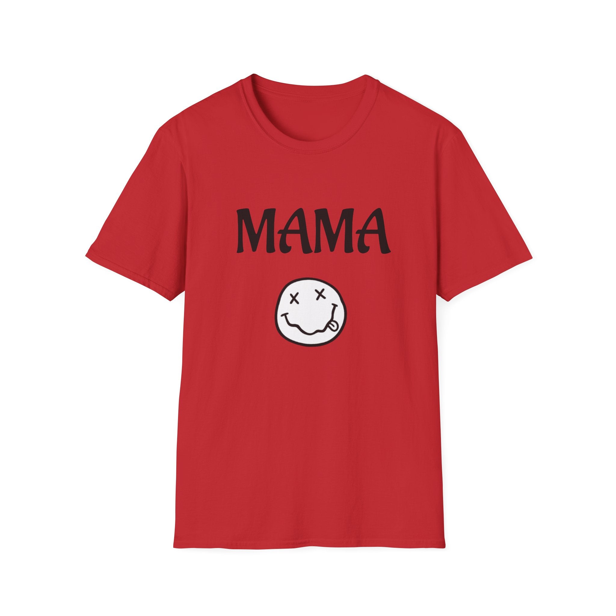 Mama Smiley Tee — Casual Graphic Mom T‑Shirt