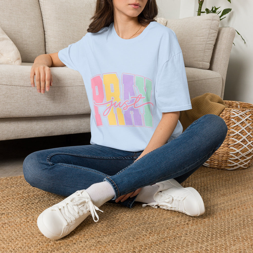 Just Pray Pastel Graphic T-Shirt