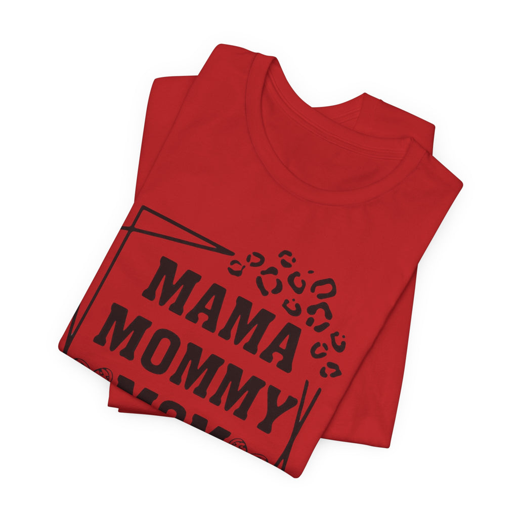 Mama Mommy Mom Bruh T‑Shirt — Funny Leopard Accent Mom Tee for Mothers