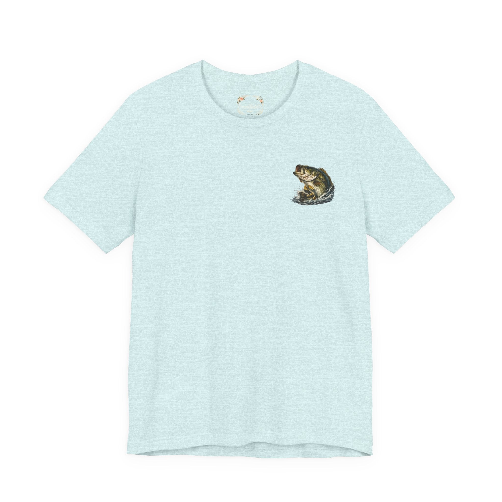 Fishing T-Shirt — "Wishin I Was Fishin" Vintage Bass Graphic