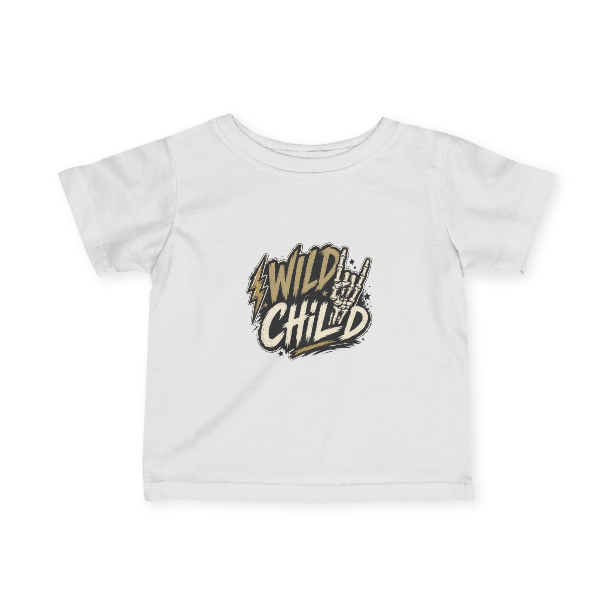 Infant Tee — “Wild Child” Rocker Graphic Baby Shirt