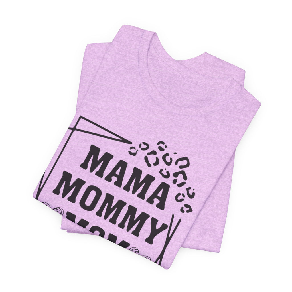 Mama Mommy Mom Bruh T‑Shirt — Funny Leopard Accent Mom Tee for Mothers