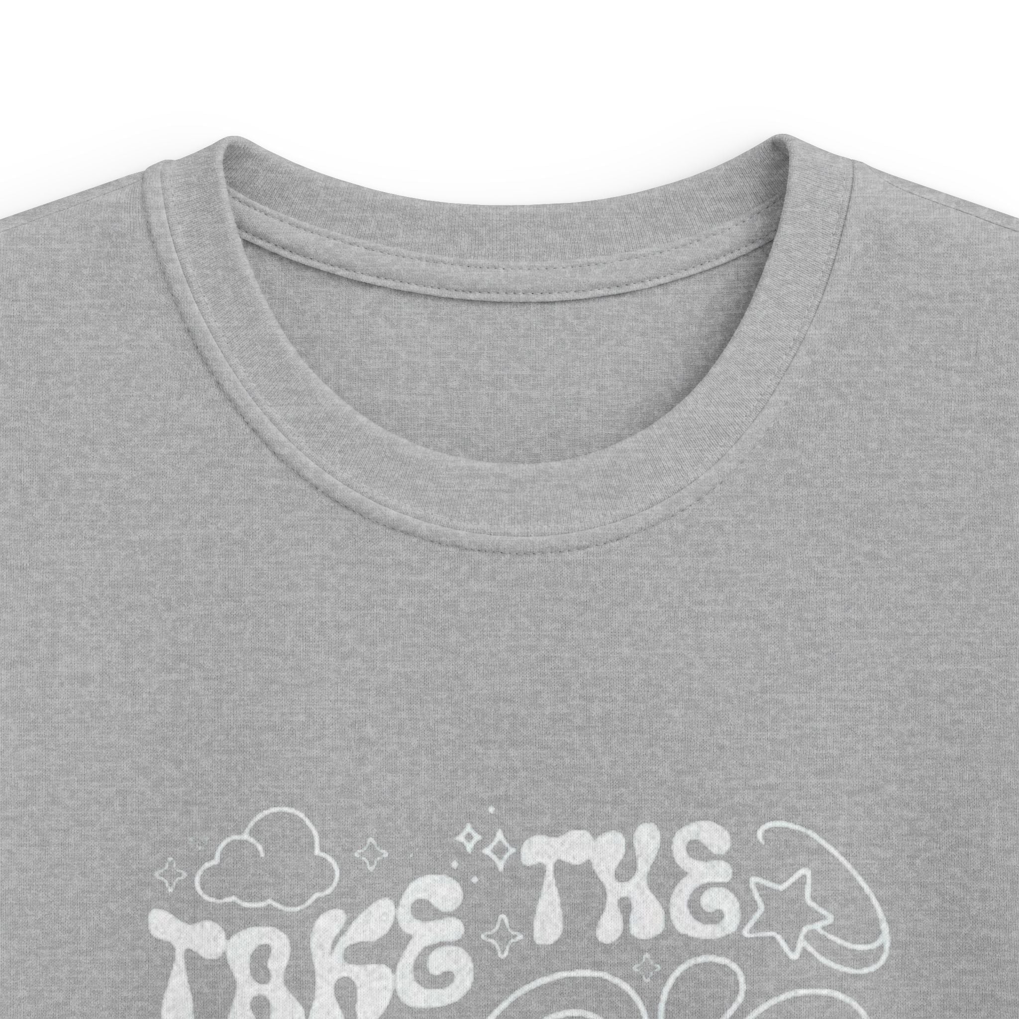 Kids Tee — "Take the Risk or Love the Chance" Retro Script