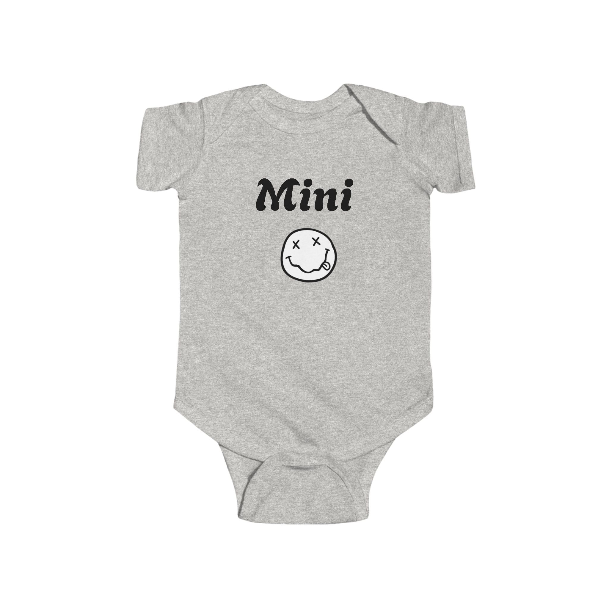 Mini Smiley Infant Bodysuit — Cute Graphic Baby Onesie