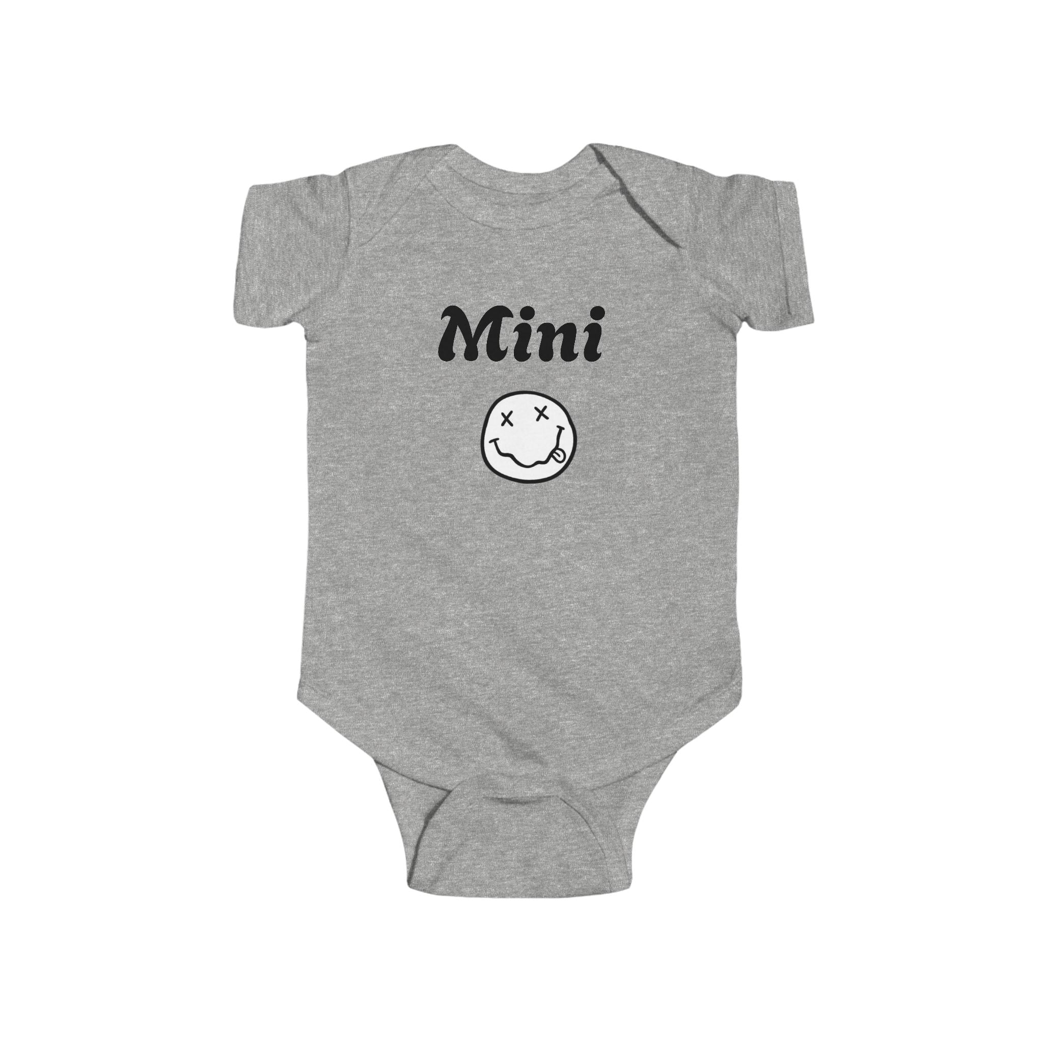 Mini Smiley Infant Bodysuit — Cute Graphic Baby Onesie