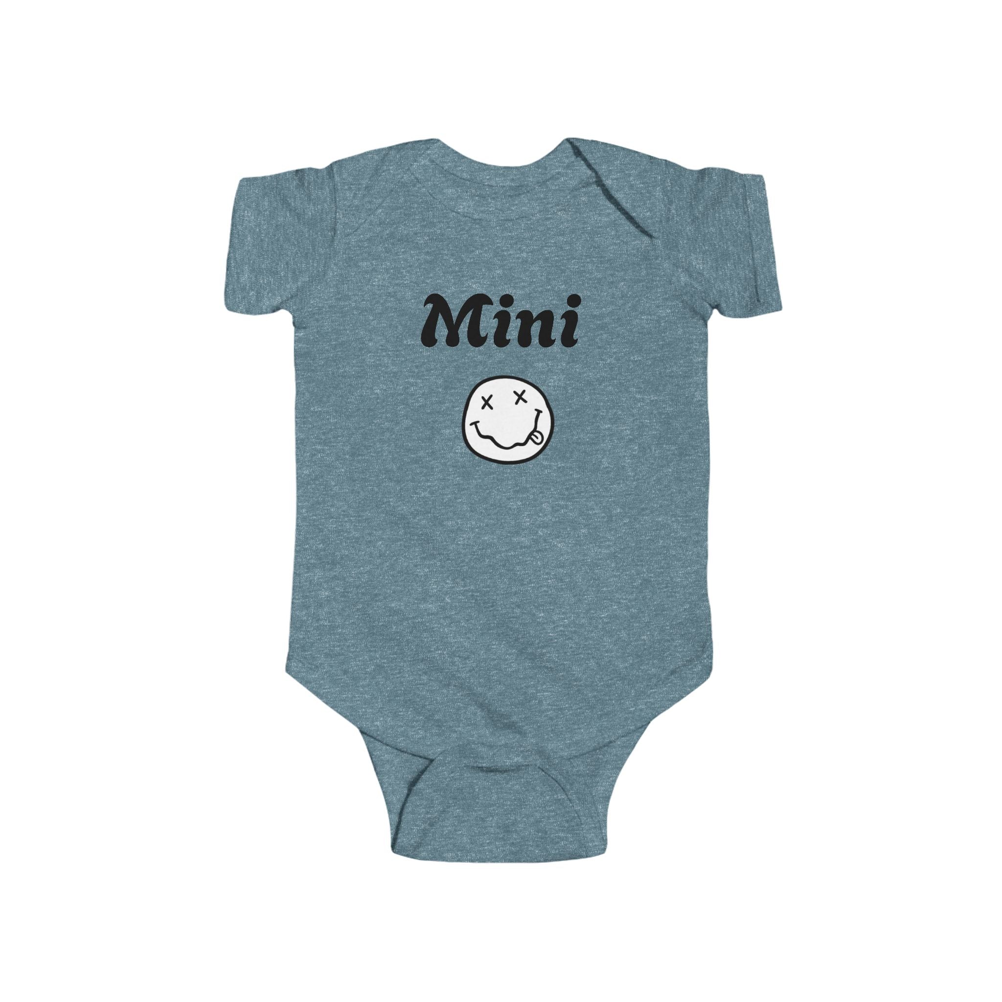 Mini Smiley Infant Bodysuit — Cute Graphic Baby Onesie
