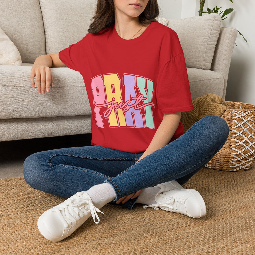 Just Pray Pastel Graphic T-Shirt