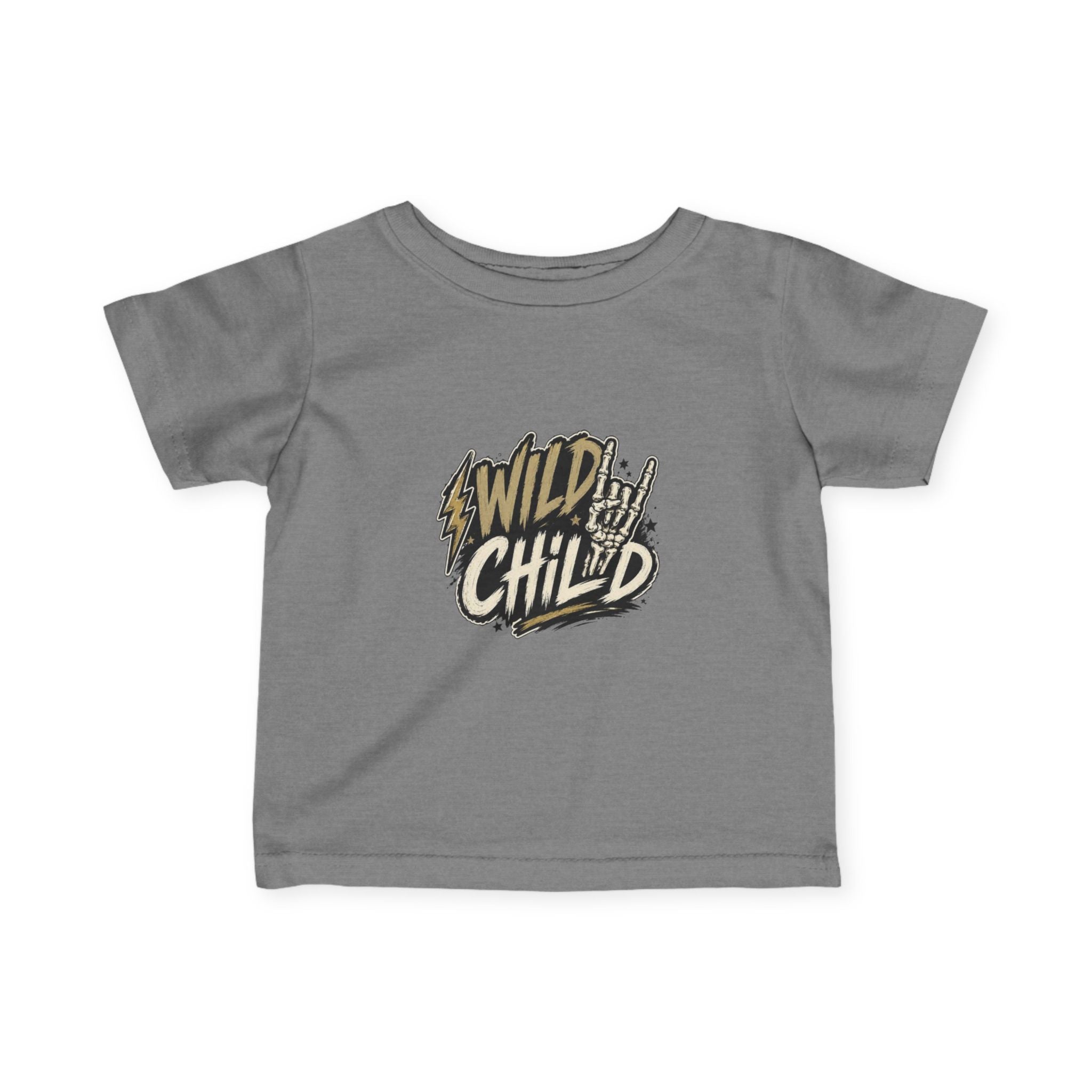 Infant Tee — “Wild Child” Rocker Graphic Baby Shirt