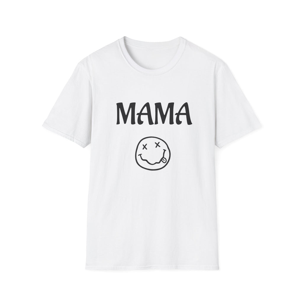 Mama Smiley Tee — Casual Graphic Mom T‑Shirt