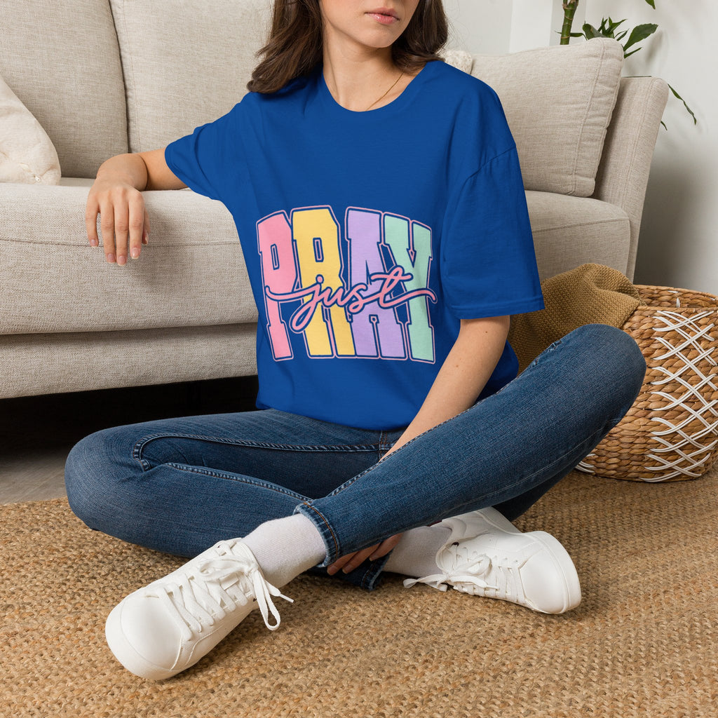 Just Pray Pastel Graphic T-Shirt