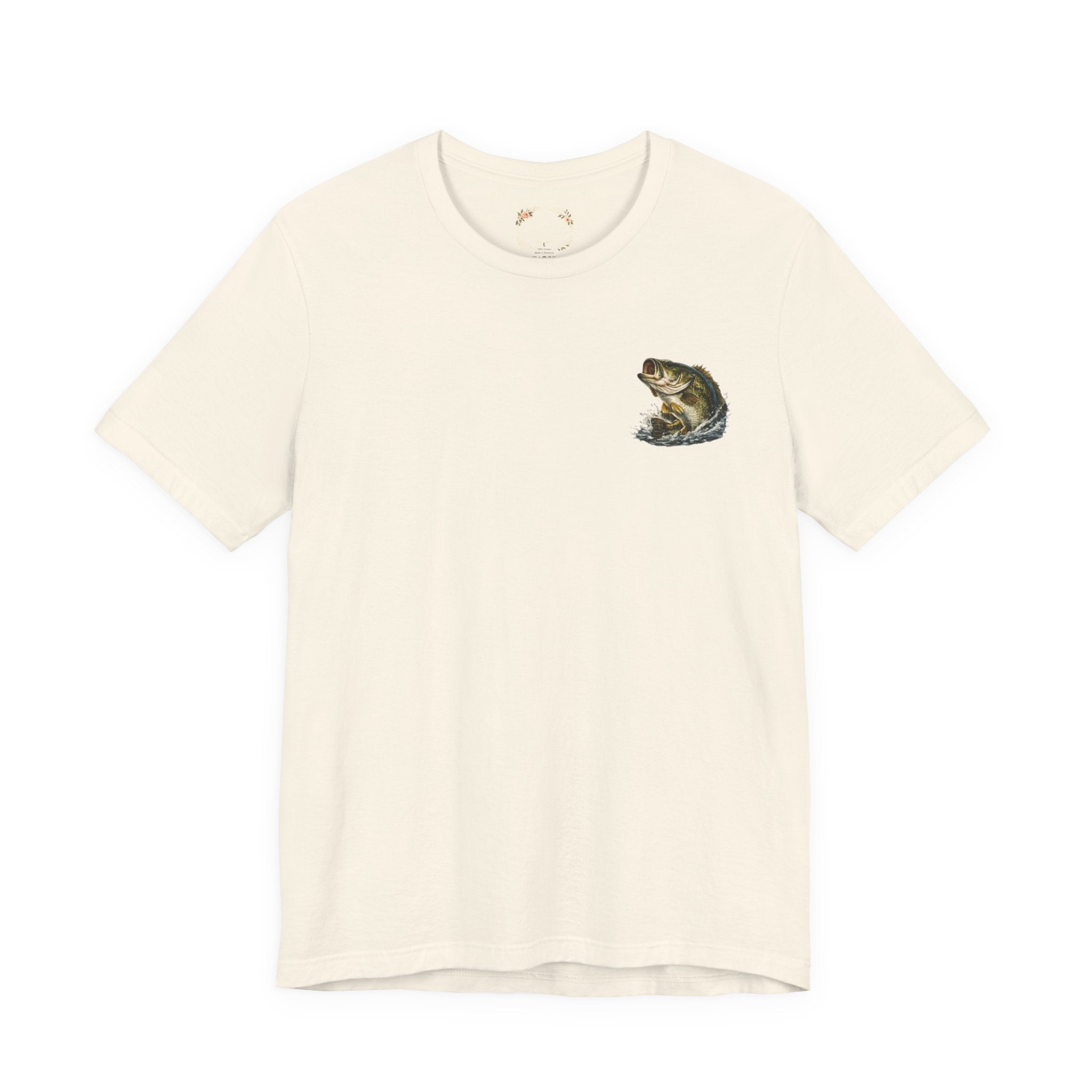 Fishing T-Shirt — "Wishin I Was Fishin" Vintage Bass Graphic