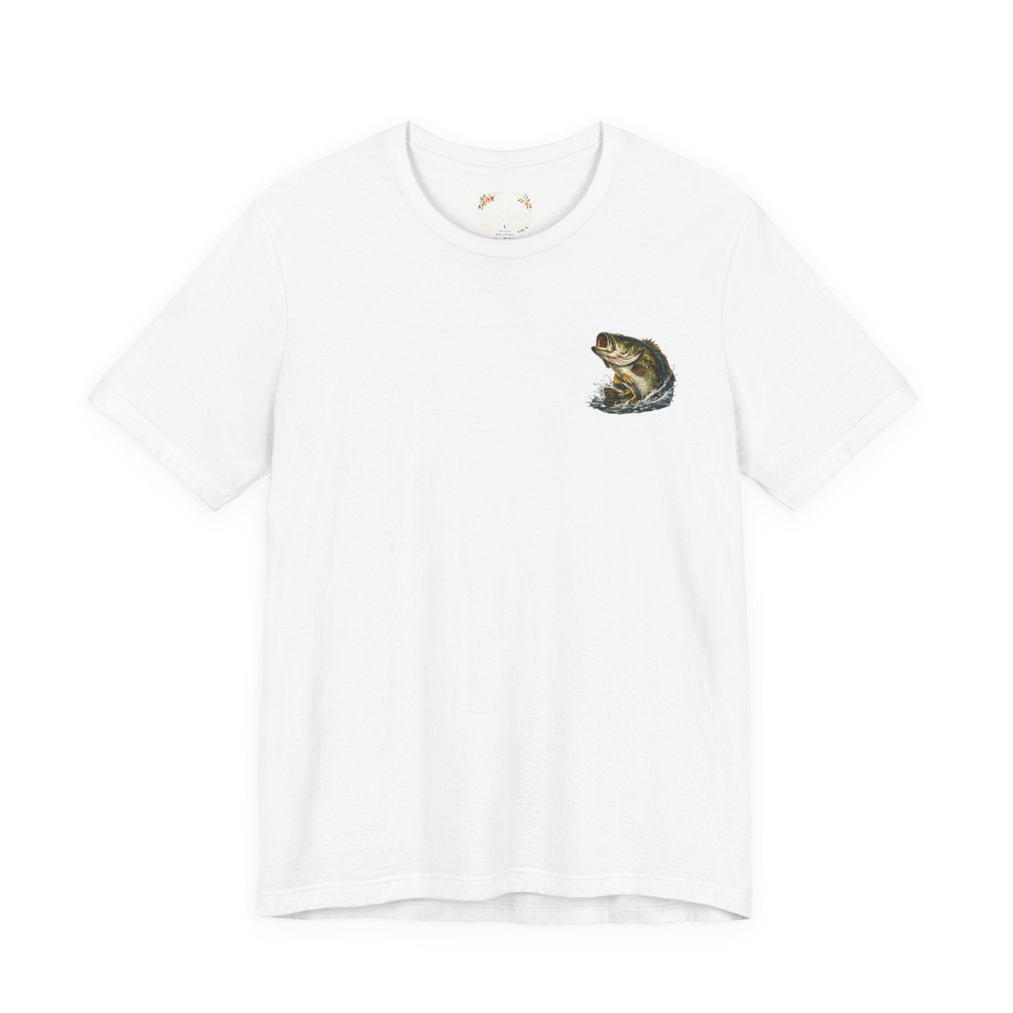Fishing T-Shirt — "Wishin I Was Fishin" Vintage Bass Graphic