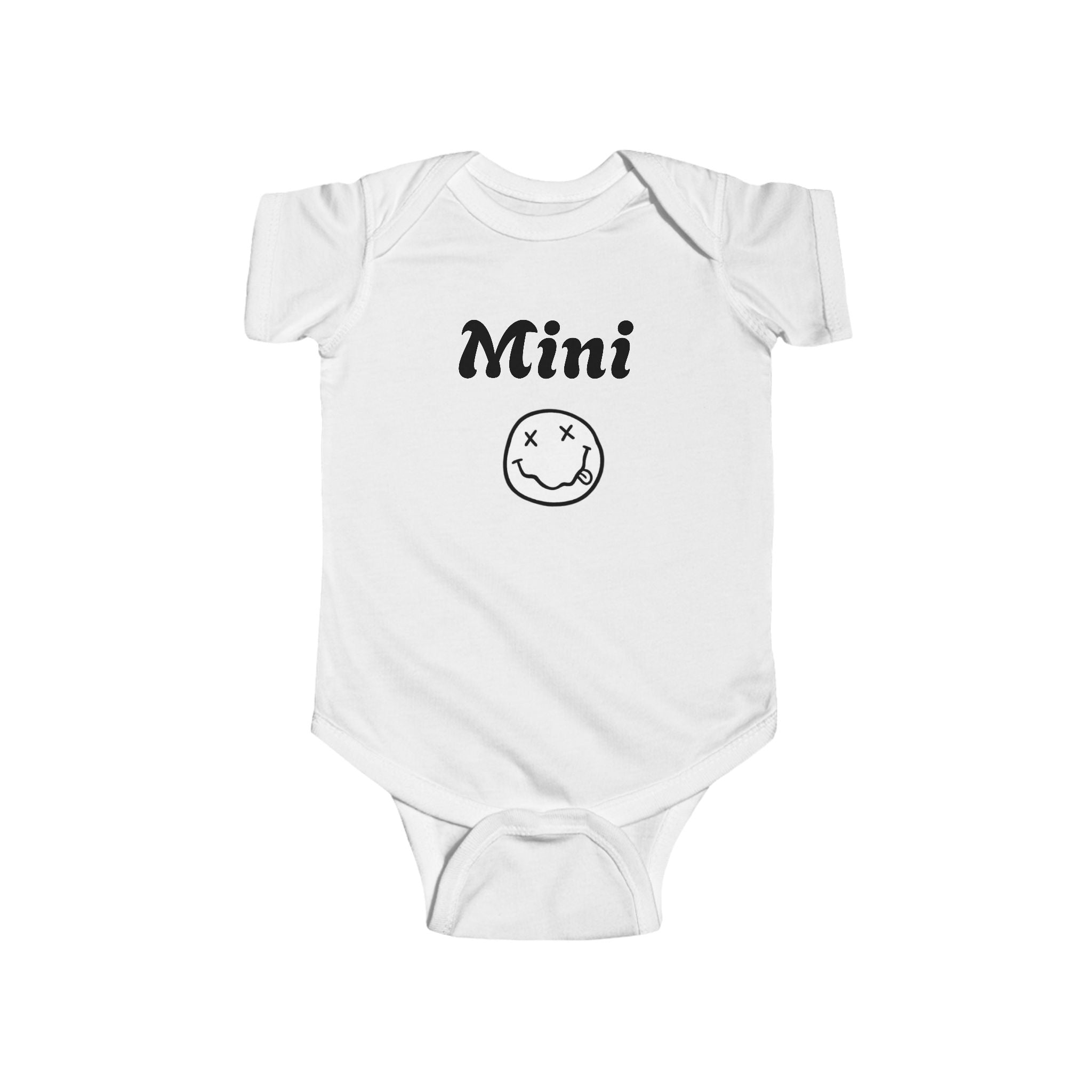 Mini Smiley Infant Bodysuit — Cute Graphic Baby Onesie