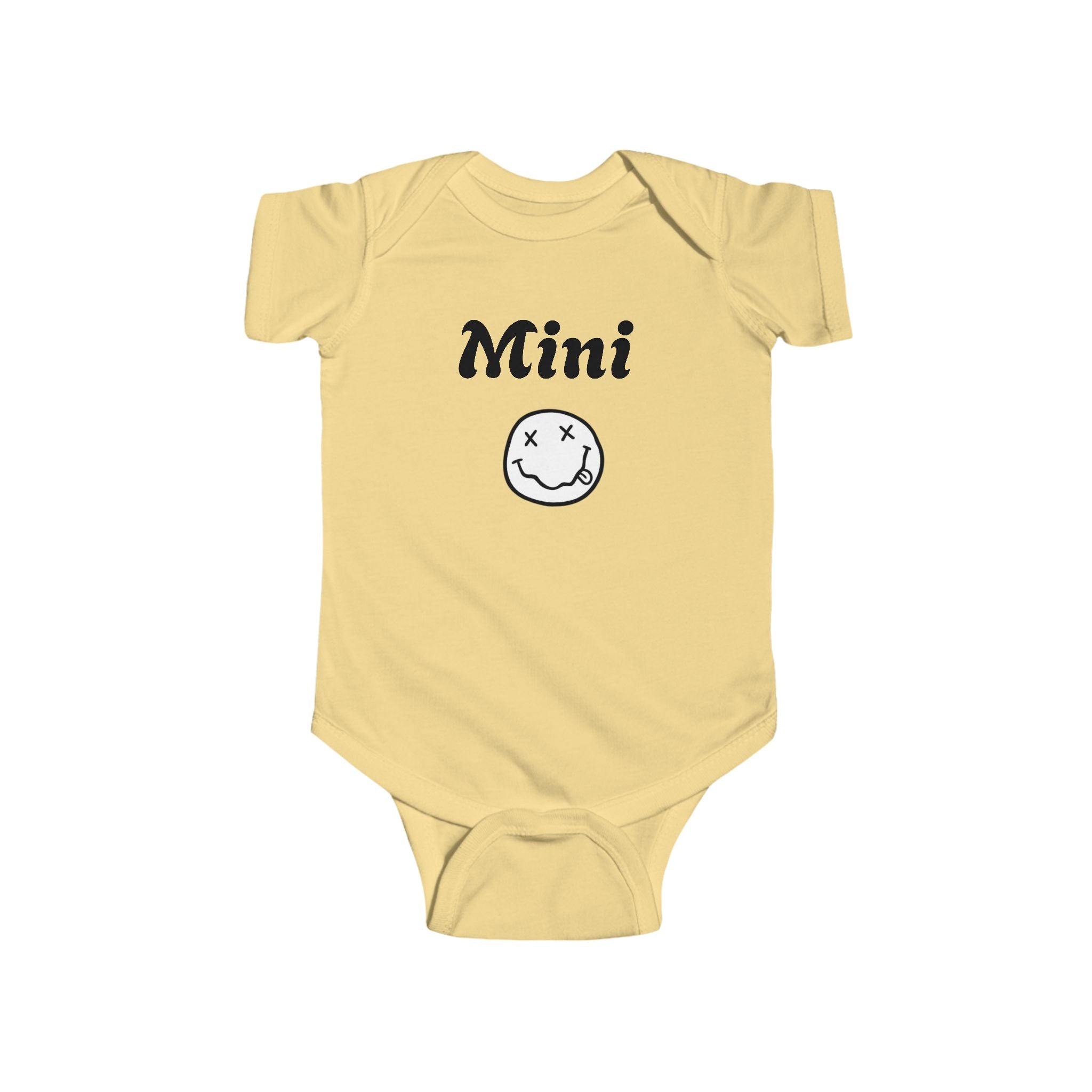 Mini Smiley Infant Bodysuit — Cute Graphic Baby Onesie