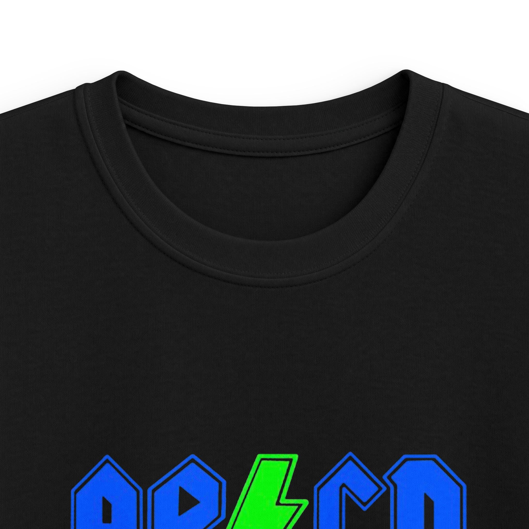 Kids "AB/CD Back in School" Graphic Tee — Cool Lightning Bolt School Shirt