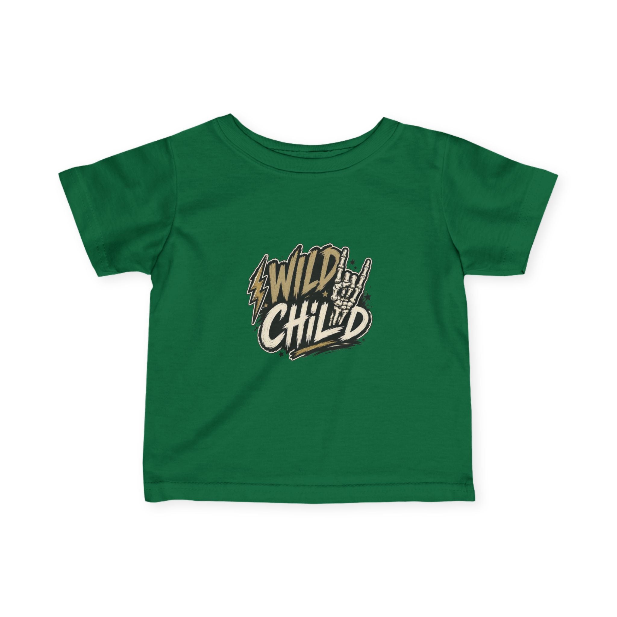 Infant Tee — “Wild Child” Rocker Graphic Baby Shirt